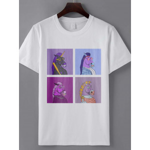 Tricou Collage Cal nebun